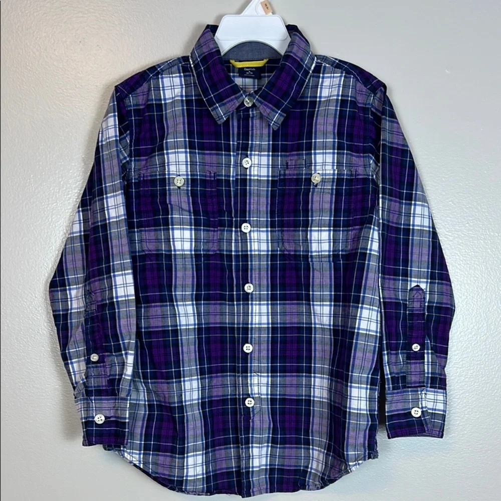 GAP KIDS‎ Plaid Button-Up Shirt EUC